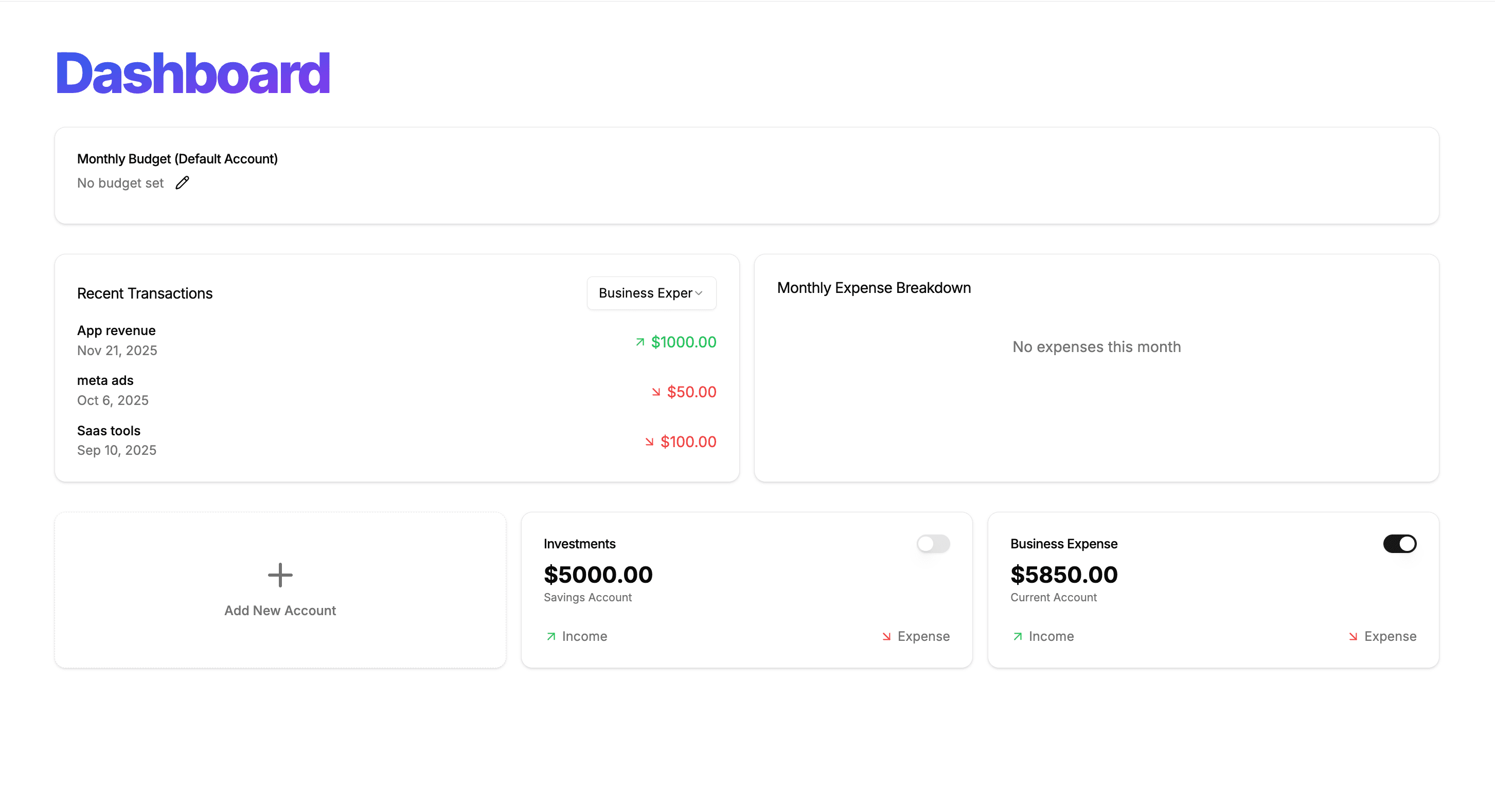 White-label platform screenshot 1